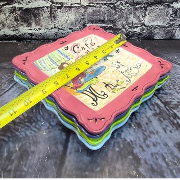 Set of 4  Vintage Plates Certified International Jennifer Brinley Collection - Picture 7 of 9